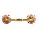 Amaryllis Mustard Flower Ceramic Bridge Handle